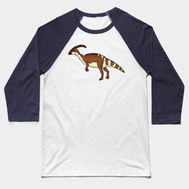 Parasaurolophus Baseball T-Shirt by Geometrico22